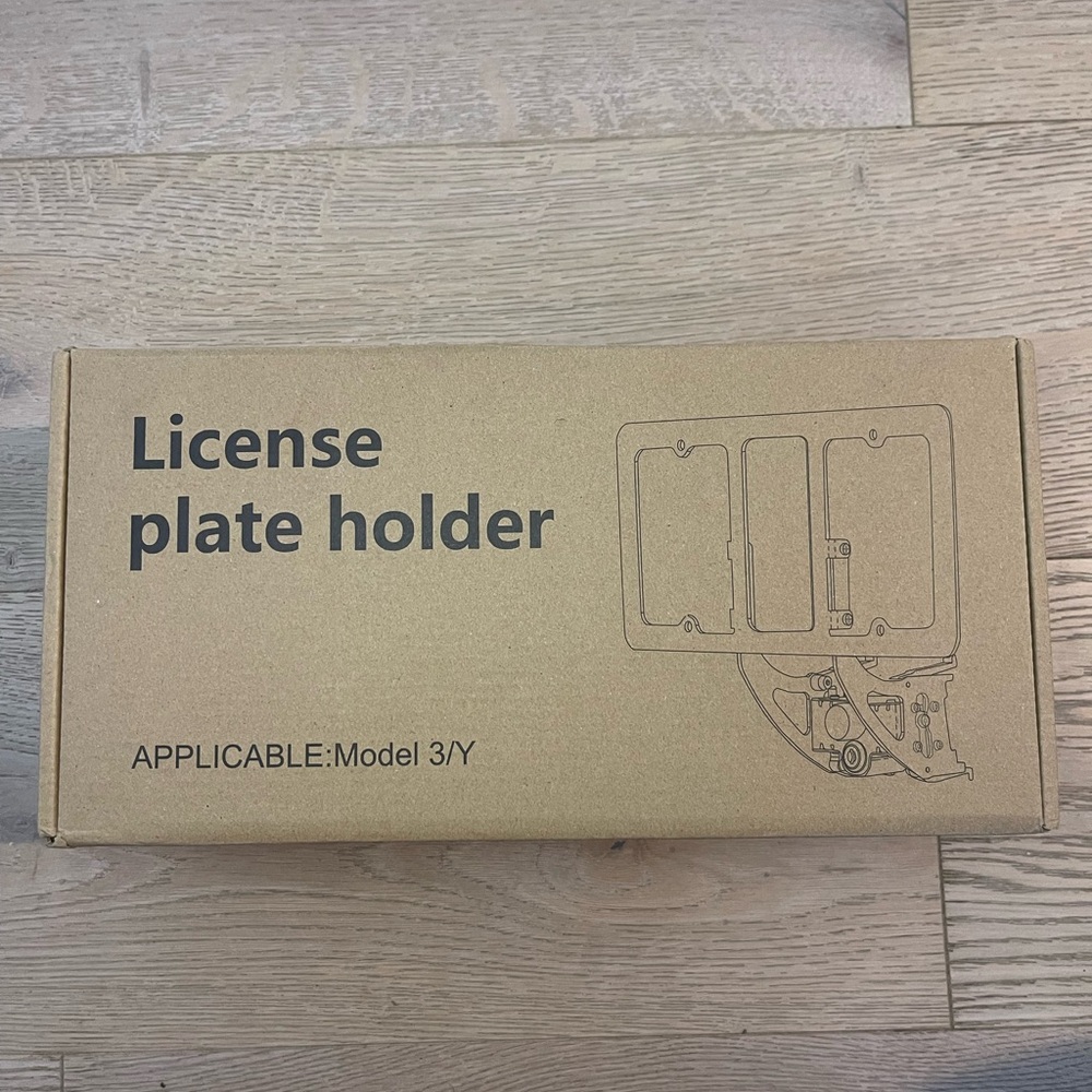 Tesla License Plate Holder - Black